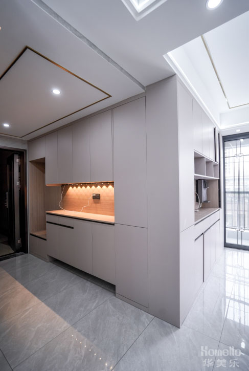 132㎡簡約四居，客餐廳對稱式設計，動線自由寬闊，真的很舒適